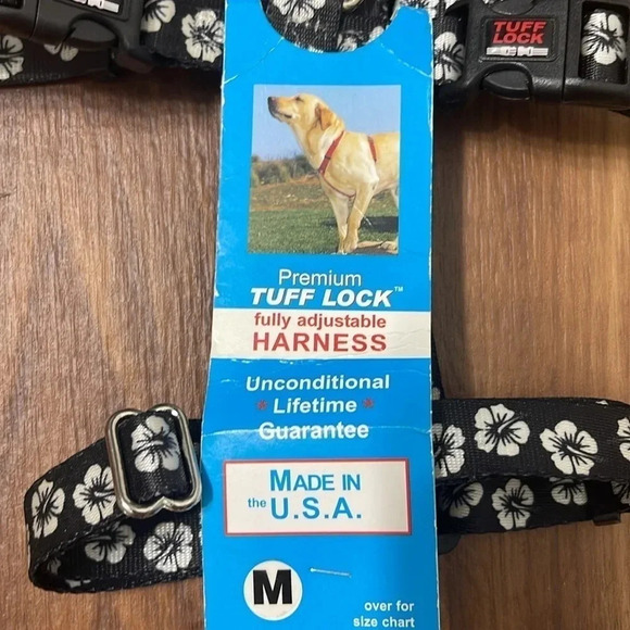 Tuff Lock Fully Adjustable Harness Zebra Print Size Large Made in USA - Picture 2 of 4